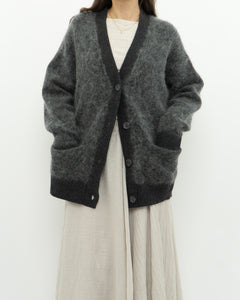 GESTUZ x Heathered Grey Mohair Cardigan (XS-L)