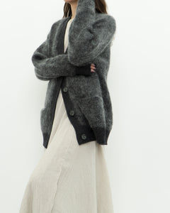 GESTUZ x Heathered Grey Mohair Cardigan (XS-L)