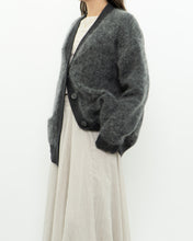 Load image into Gallery viewer, GESTUZ x Heathered Grey Mohair Cardigan (XS-L)