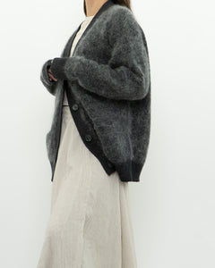 GESTUZ x Heathered Grey Mohair Cardigan (XS-L)