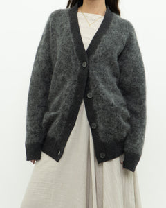 GESTUZ x Heathered Grey Mohair Cardigan (XS-L)