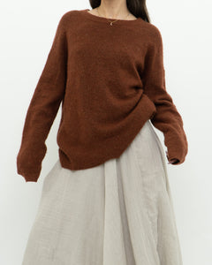 THE GROUP BY BABATON x Heathered Caramel Alpaca-blend Knit Sweater (XS-L)