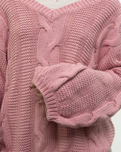 Modern x Pink Cableknit Oversized Sweater (XS-XL)