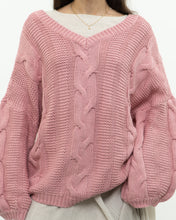 Load image into Gallery viewer, Modern x Pink Cableknit Oversized Sweater (XS-XL)