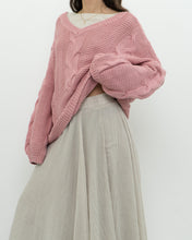 Load image into Gallery viewer, Modern x Pink Cableknit Oversized Sweater (XS-XL)