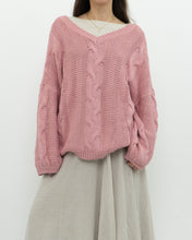 Load image into Gallery viewer, Modern x Pink Cableknit Oversized Sweater (XS-XL)