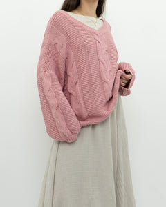 Modern x Pink Cableknit Oversized Sweater (XS-XL)