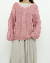 Load image into Gallery viewer, Modern x Pink Cableknit Oversized Sweater (XS-XL)