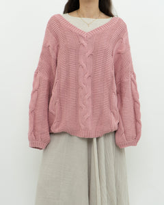 Modern x Pink Cableknit Oversized Sweater (XS-XL)