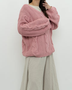 Modern x Pink Cableknit Oversized Sweater (XS-XL)