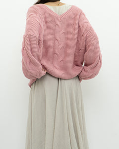 Modern x Pink Cableknit Oversized Sweater (XS-XL)