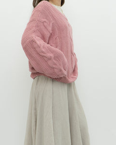 Modern x Pink Cableknit Oversized Sweater (XS-XL)