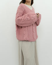 Load image into Gallery viewer, Modern x Pink Cableknit Oversized Sweater (XS-XL)