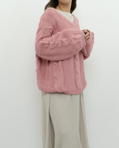 Modern x Pink Cableknit Oversized Sweater (XS-XL)