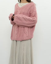 Load image into Gallery viewer, Modern x Pink Cableknit Oversized Sweater (XS-XL)