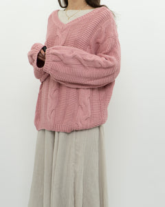 Modern x Pink Cableknit Oversized Sweater (XS-XL)