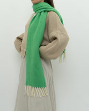 Load image into Gallery viewer, Modern x Green, Cream Fuzzy Scarf