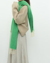 Load image into Gallery viewer, Modern x Green, Cream Fuzzy Scarf