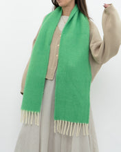 Load image into Gallery viewer, Modern x Green, Cream Fuzzy Scarf