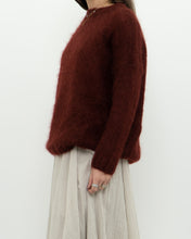 Load image into Gallery viewer, DES PETITS HAUTS x  Made in Romania x Burgundy Mohair Sweater (XS-M)