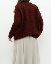 Load image into Gallery viewer, DES PETITS HAUTS x  Made in Romania x Burgundy Mohair Sweater (XS-M)