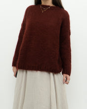 Load image into Gallery viewer, DES PETITS HAUTS x  Made in Romania x Burgundy Mohair Sweater (XS-M)