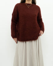 Load image into Gallery viewer, DES PETITS HAUTS x  Made in Romania x Burgundy Mohair Sweater (XS-M)