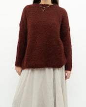 Load image into Gallery viewer, DES PETITS HAUTS x  Made in Romania x Burgundy Mohair Sweater (XS-M)