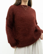 Load image into Gallery viewer, DES PETITS HAUTS x  Made in Romania x Burgundy Mohair Sweater (XS-M)