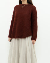 Load image into Gallery viewer, DES PETITS HAUTS x  Made in Romania x Burgundy Mohair Sweater (XS-M)