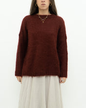 Load image into Gallery viewer, DES PETITS HAUTS x  Made in Romania x Burgundy Mohair Sweater (XS-M)