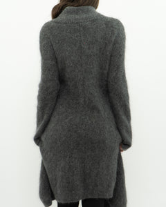 ZARA x Heathered Grey Mohair-Blend Sweater Dress