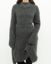 Load image into Gallery viewer, ZARA x Heathered Grey Mohair-Blend Sweater Dress