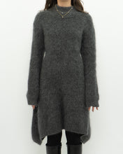 Load image into Gallery viewer, ZARA x Heathered Grey Mohair-Blend Sweater Dress