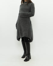 Load image into Gallery viewer, ZARA x Heathered Grey Mohair-Blend Sweater Dress