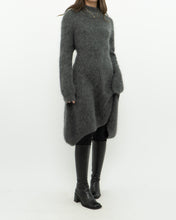 Load image into Gallery viewer, ZARA x Heathered Grey Mohair-Blend Sweater Dress