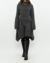 Load image into Gallery viewer, ZARA x Heathered Grey Mohair-Blend Sweater Dress