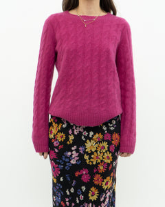 LORD & TAYLOR x Magenta Pure Cashmere Sweater (XS-M)