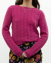 Load image into Gallery viewer, LORD &amp; TAYLOR x Magenta Pure Cashmere Sweater (XS-M)