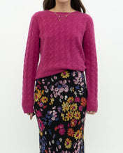 Load image into Gallery viewer, LORD &amp; TAYLOR x Magenta Pure Cashmere Sweater (XS-M)