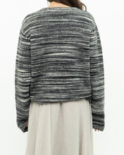 Load image into Gallery viewer, Vintage x Heathered Black Cozy Striped Sweater (XS-L)