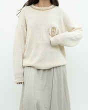 Load image into Gallery viewer, Vintage x JONES NY Cream Emblem Cotton Knit Sweater (XS-L)