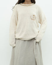 Load image into Gallery viewer, Vintage x JONES NY Cream Emblem Cotton Knit Sweater (XS-L)