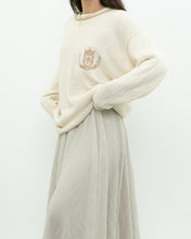 Load image into Gallery viewer, Vintage x JONES NY Cream Emblem Cotton Knit Sweater (XS-L)