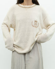 Load image into Gallery viewer, Vintage x JONES NY Cream Emblem Cotton Knit Sweater (XS-L)