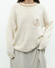 Load image into Gallery viewer, Vintage x JONES NY Cream Emblem Cotton Knit Sweater (XS-L)