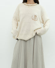 Load image into Gallery viewer, Vintage x JONES NY Cream Emblem Cotton Knit Sweater (XS-L)