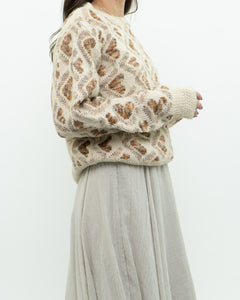 Modern x LILI SODONIO Heart Patterned Knit Sweater (XS-M)