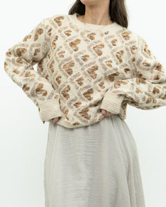 Modern x LILI SODONIO Heart Patterned Knit Sweater (XS-M)