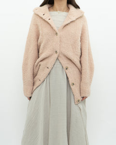 WILFRED x Light Peach Alpaca Cozy Cardigan (XS-M)